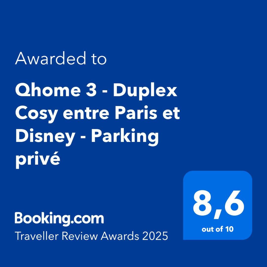 Qhome 3 - Duplex Cosy Entre Paris Et Disney - Parking Prive Villiers-sur-Marne Exterior foto